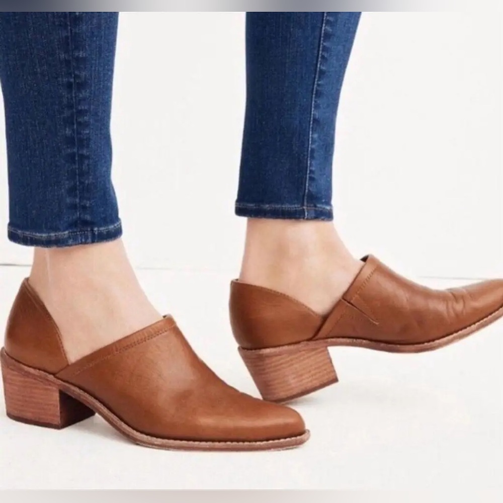 Madewell Brady Lowcut Bootie Size 8.5 in English Saddle